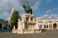 Monument in front of the Fishermans Bastion
