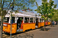Tram line alon the Danube river