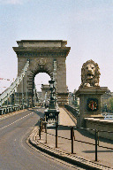 Marschalko-Lion at the Chain Bridge