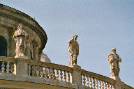 Statues decorating the Basilica