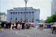Stockholm concert hall and market
