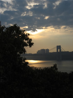 View of the GWB from Fort Tryon Park