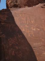 Petroglyphs on Atlatl Rock