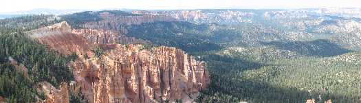 The view from Bryce Canyons Rainbow Point