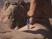 Standing in the Delicate Arch