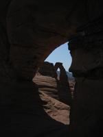 The Delicate Arch viewed through an arch
