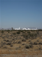 Desert aircraft storage near Victorville